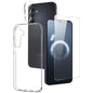 For Galaxy A16 5G NORTHJO 3 in 1 TPU Phone Case with Screen Protector and Lens Film(Transparent)