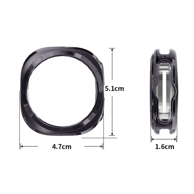 For Samsung Galaxy Watch Ultra 47mm / Ultra 2025 ENKAY Hat-Prince Electroplated Soft TPU Cover + 0.2mm 9H Glass Screen Protector(Transparent)