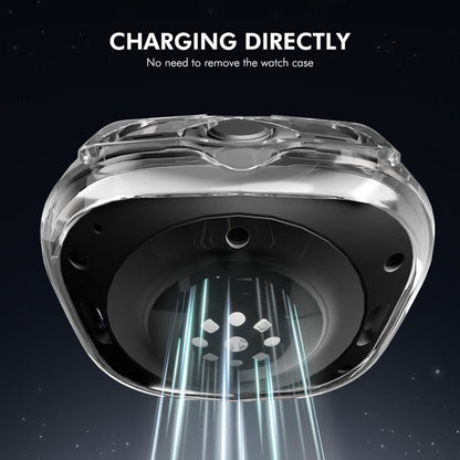 For Samsung Galaxy Watch Ultra 47mm / Ultra 2025 ENKAY Hat-Prince Electroplated Soft TPU Cover + 0.2mm 9H Glass Screen Protector(Pink)