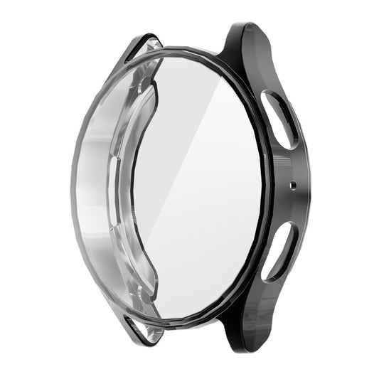 Pour Samsung Galaxy Watch7 44mm Coque souple en TPU électroplaqué ENKAY Hat-Prince à couverture intégrale avec protection d'écran (Noir)