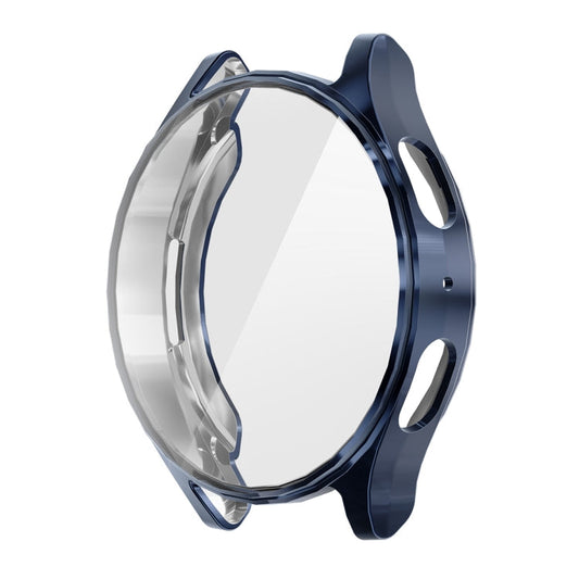 Pour Samsung Galaxy Watch7 44mm Coque souple en TPU électroplaqué ENKAY Hat-Prince à couverture complète avec protection d'écran (bleu foncé)
