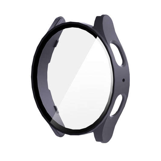 Pour Samsung Galaxy Watch7 40mm ENKAY Hat-Prince Coque de protection intégrée en PC et verre trempé (Bleu foncé)