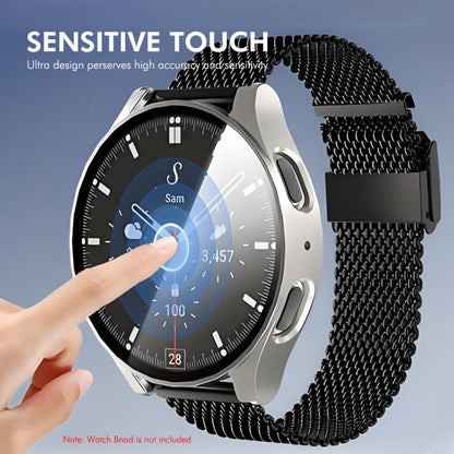 For Samsung Galaxy Watch7 40mm ENKAY Hat-Prince Full Coverage PC + Tempered Glass Film Integrated Watch Case(Transparent)
