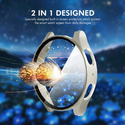 For Samsung Galaxy Watch7 40mm ENKAY Hat-Prince Full Coverage PC + Tempered Glass Film Integrated Watch Case(Transparent)