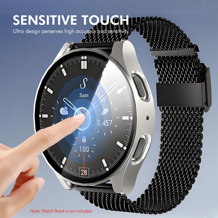 For Samsung Galaxy Watch7 44mm ENKAY Hat-Prince Full Coverage PC + Tempered Glass Film Integrated Watch Case(Transparent)