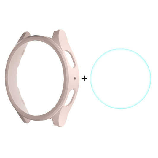 Pour Samsung Galaxy Watch7 40mm Coque Rigide PC ENKAY Hat-Prince Électroplaquée + Protecteur d'Écran en Verre Trempé 9H de 0,2mm (Rose)