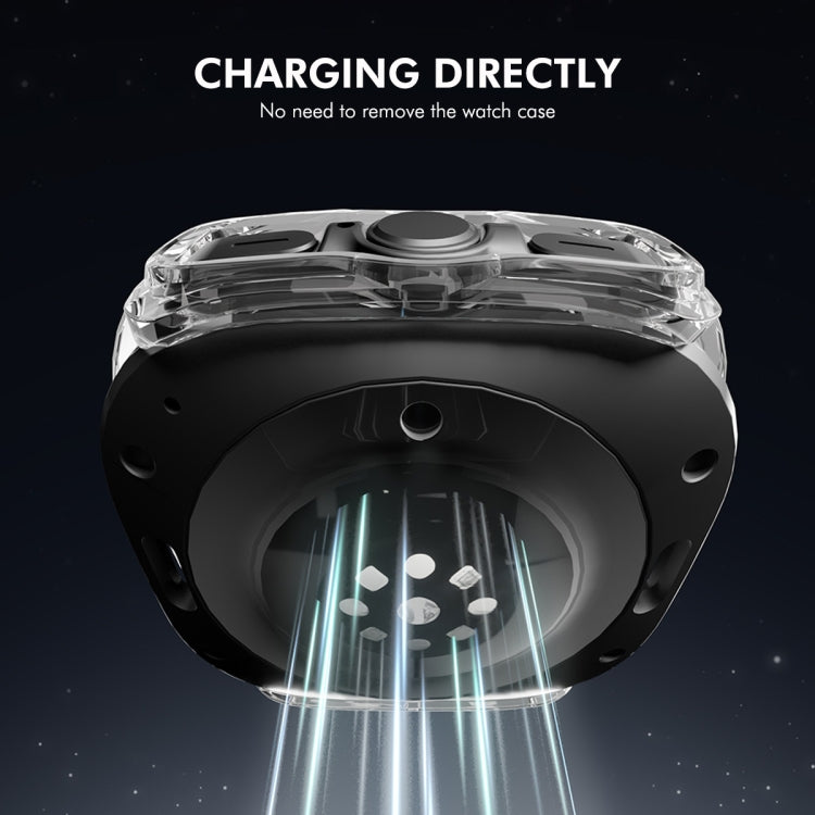 For Samsung Galaxy Watch Ultra 47mm / Ultra 2025 ENKAY Hat-Prince Electroplated Hard PC Cover + 0.2mm 9H Glass Screen Protector(Transparent)