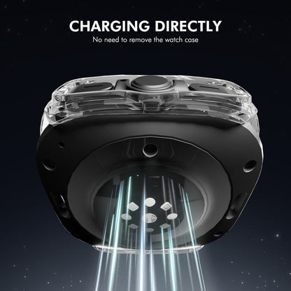 For Samsung Galaxy Watch Ultra 47mm / Ultra 2025 ENKAY Hat-Prince Electroplated Hard PC Cover + 0.2mm 9H Glass Screen Protector(Transparent)