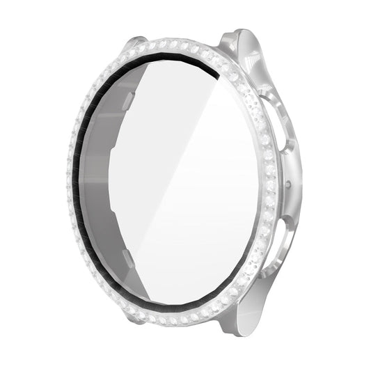 Pour Samsung Galaxy Watch7 44mm ENKAY Hat-Prince Blink Protection intégrale PC + film en verre trempé Coque de montre intégrée (argent)