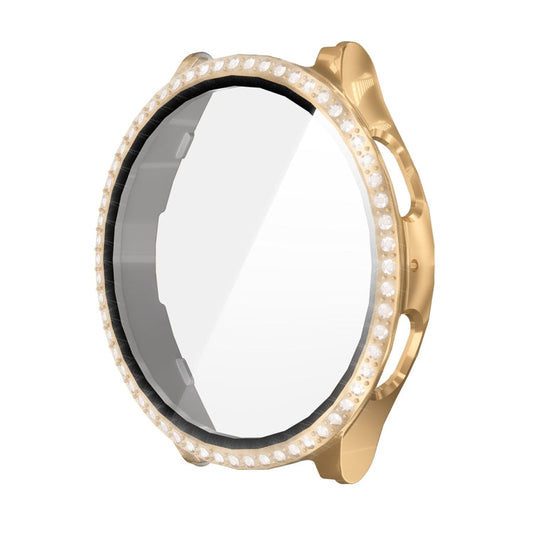 Pour Samsung Galaxy Watch7 40 mm ENKAY Hat-Prince Blink Étui de montre intégré en PC et verre trempé à couverture complète (or rose)