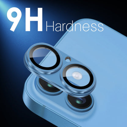 For iPhone 16 / 16 Plus NORTHJO Matte Camera Lens Protector Tempered Glass Rear Lens Film(Blue)