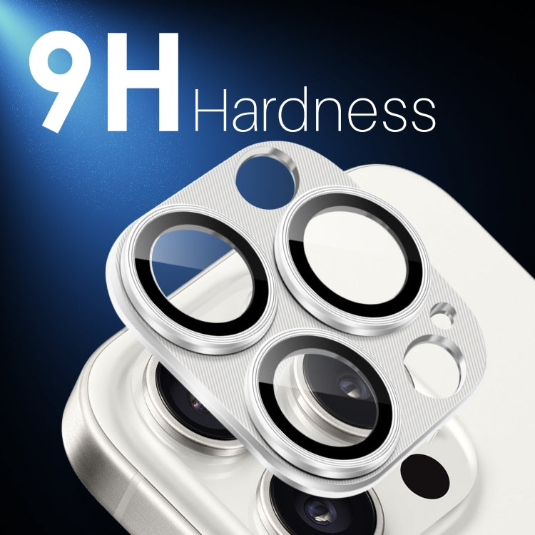 For iPhone 16 Pro / 16 Pro Max NORTHJO CD Vein Camera Lens Protector Tempered Glass Rear Lens Film(Silver)