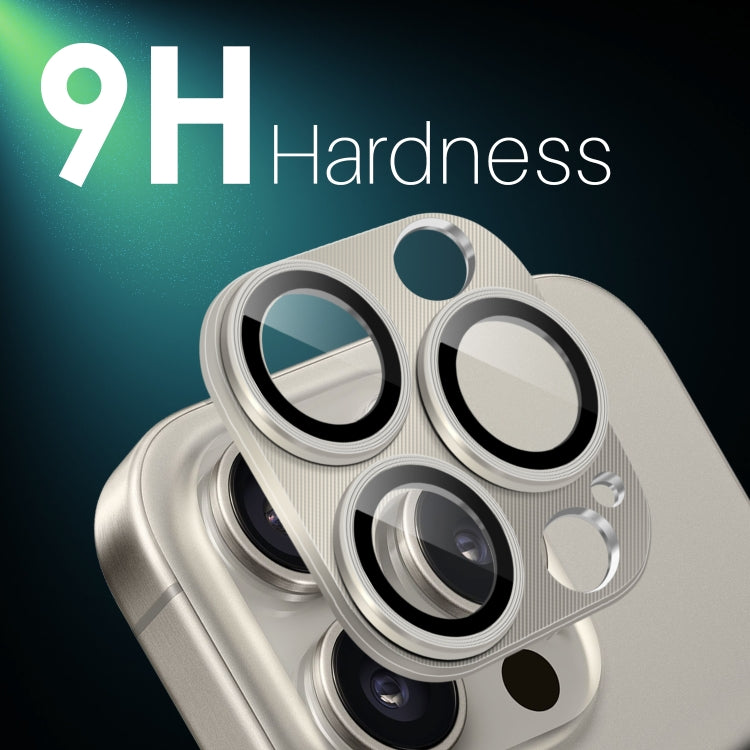 For iPhone 16 Pro / 16 Pro Max NORTHJO CD Vein Camera Lens Protector Tempered Glass Rear Lens Film(Natural)