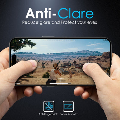 For iPhone 14 Pro Max NORTHJO Matte Silkscreen Anti-Fingerprint Tempered Glass Film