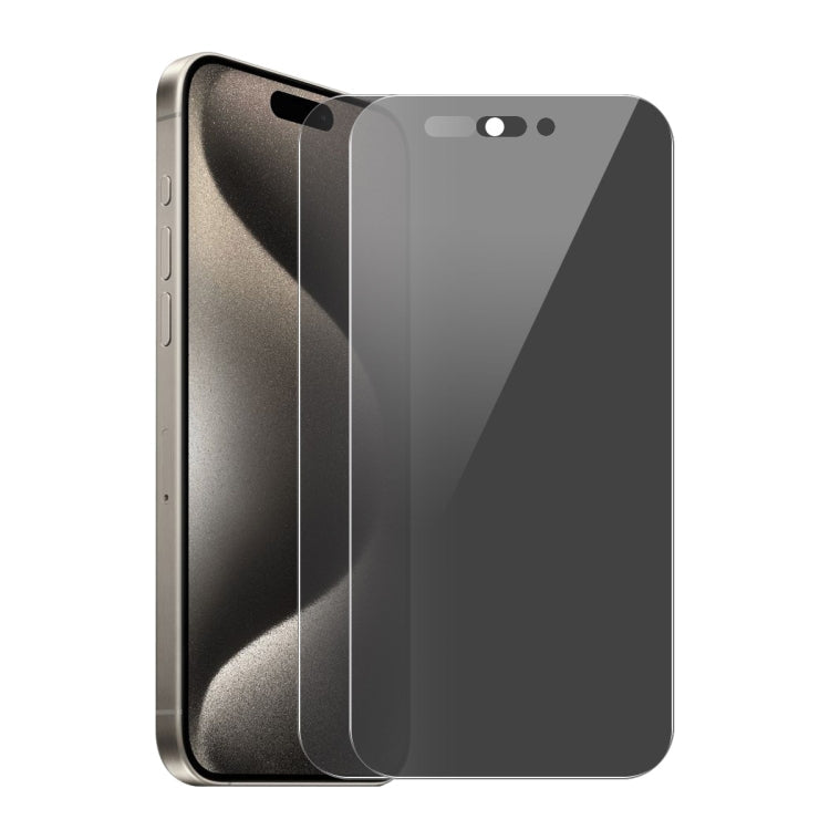 For iPhone 16 Pro Max 2pcs ENKAY Hat-Prince 28 Degree Anti-peeping Privacy Tempered Glass Film