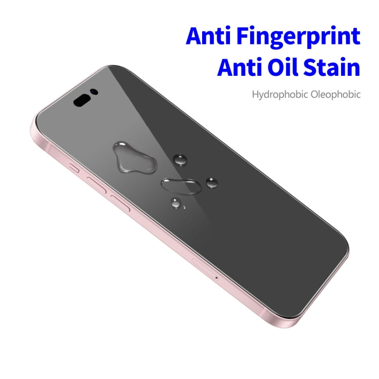 For iPhone 16 Plus 2pcs ENKAY Hat-Prince 28 Degree Anti-peeping Privacy Tempered Glass Film