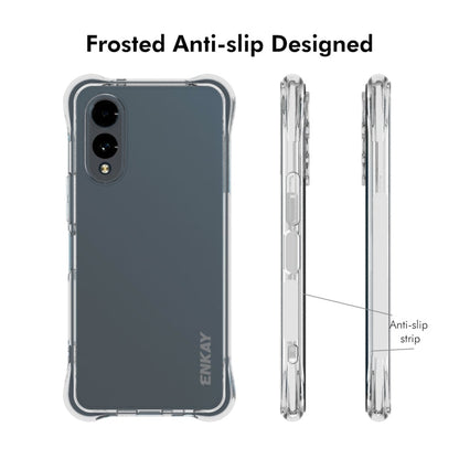 For Fujitsu Arrows We2 / F-52E ENKAY Hat-Prince Transparent TPU Shockproof Phone Case