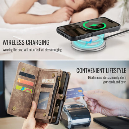 For iPhone 16 Pro Max CaseMe 008 Detachable Multifunctional Leather Phone Case(Brown)