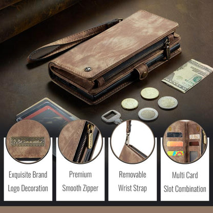 For iPhone 17e / 16e CaseMe 008 Detachable Multifunctional Leather Phone Case(Brown)