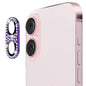 For iPhone 16 / 16 Plus ENKAY Hat-Prince Blink Diamond Camera Lens Aluminium Alloy Tempered Glass Film(Dark Purple)