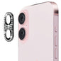 For iPhone 16 / 16 Plus ENKAY Hat-Prince Blink Diamond Camera Lens Aluminium Alloy Tempered Glass Film(Black)