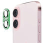 For iPhone 16 / 16 Plus ENKAY Hat-Prince Blink Diamond Camera Lens Aluminium Alloy Tempered Glass Film(Green)