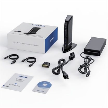 WAVLINK UG39PD1 13 in 1 Type-C Triple Monitors 4K HD Docking Station, Plug:US Plug