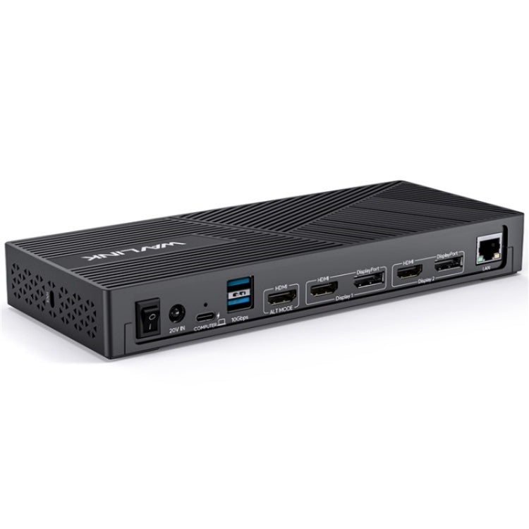 WAVLINK UG69PD25 Pro 100W PD Charging Triple 4K Display Laptop Docking Station, Plug:US Plug