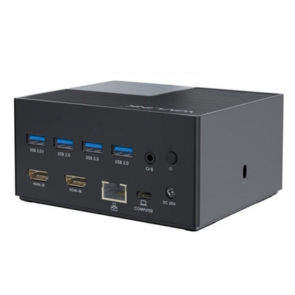 Station d'accueil universelle double HD avec audio 3,5 mm et port réseau Gigabit WAVLINK UG76PD2 (prise AU)