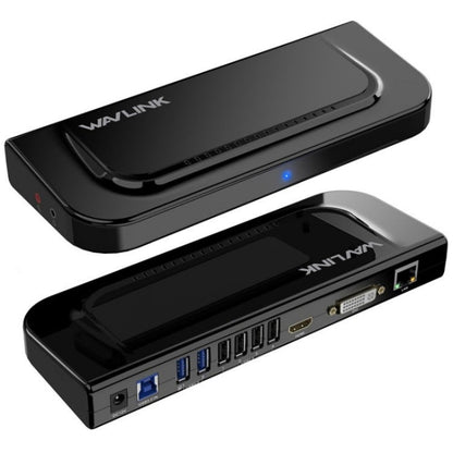 Station d'accueil universelle pour ordinateur portable WAVLINK UG49DK4 Double écran prenant en charge DVI / HDMI / VGA (prise US)