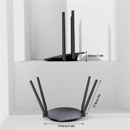 WAVLINK WN530HG3 AC1200 Dual Band AP Router 1000Mbps WAN / LAN Ethernet Port, Plug:AU Plug