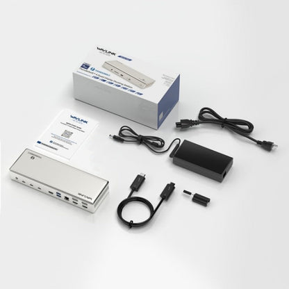 WAVLINK UTD41 PRO RJ45 / Audio / SD Card Reader 15-in-1 Thunderbolt 4 Docking Station, Plug:EU Plug