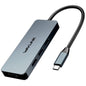 Station d'accueil Type-C WAVLINK UHP3416 7-en-1 PD100W avec lecteur de carte SD/TF et résolution 4K HD (Gris)