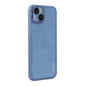 For iPhone 15 ENKAY Hat-Prince Translucent Matte TPU Phone Case with Lens Film(Blue)