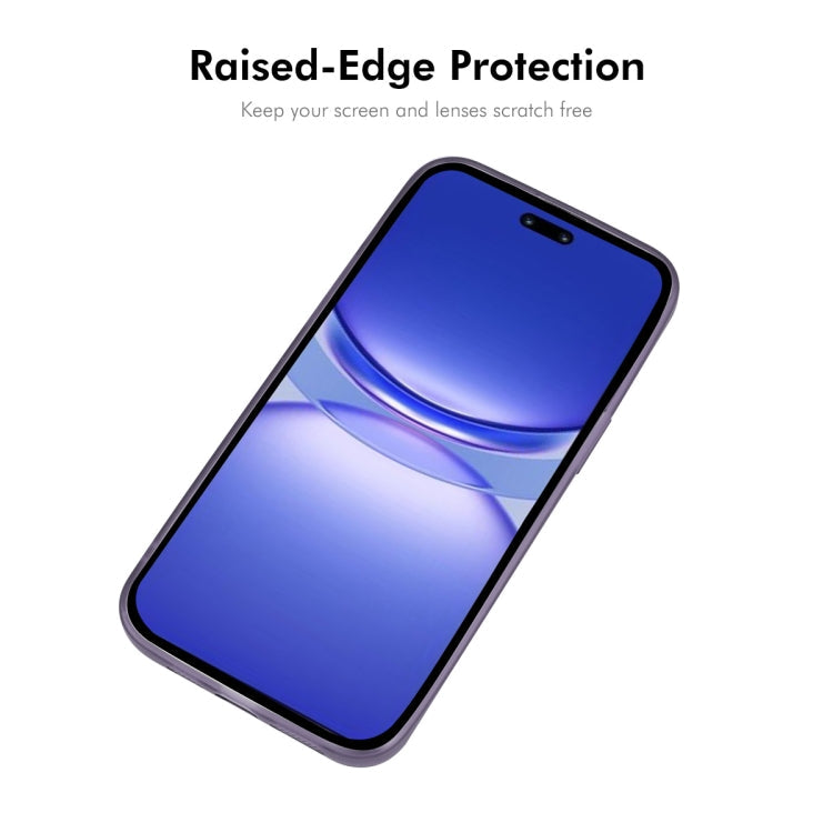Pour Huawei nova 12 Coque de téléphone en TPU mat translucide ENKAY Hat-Prince avec film d'objectif (violet)