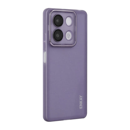 Pour Redmi Note 13 Pro 5G / Xiaomi Poco X6 5G Coque de téléphone en TPU mat translucide ENKAY Hat-Prince avec film d'objectif (Violet)