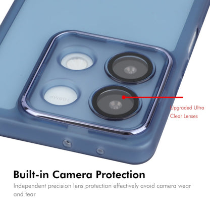 Pour Redmi Note 13R Pro Coque de téléphone en TPU mat translucide ENKAY Hat-Prince avec film de protection d'objectif (bleu)