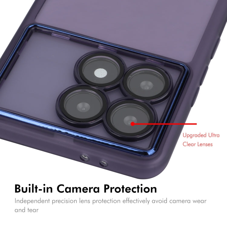 For Redmi K70E ENKAY Hat-Prince Translucent Matte TPU Phone Case with Lens Film(White)