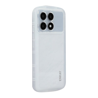 For Redmi K70E ENKAY Hat-Prince Translucent Matte TPU Shockproof Phone Case(White)