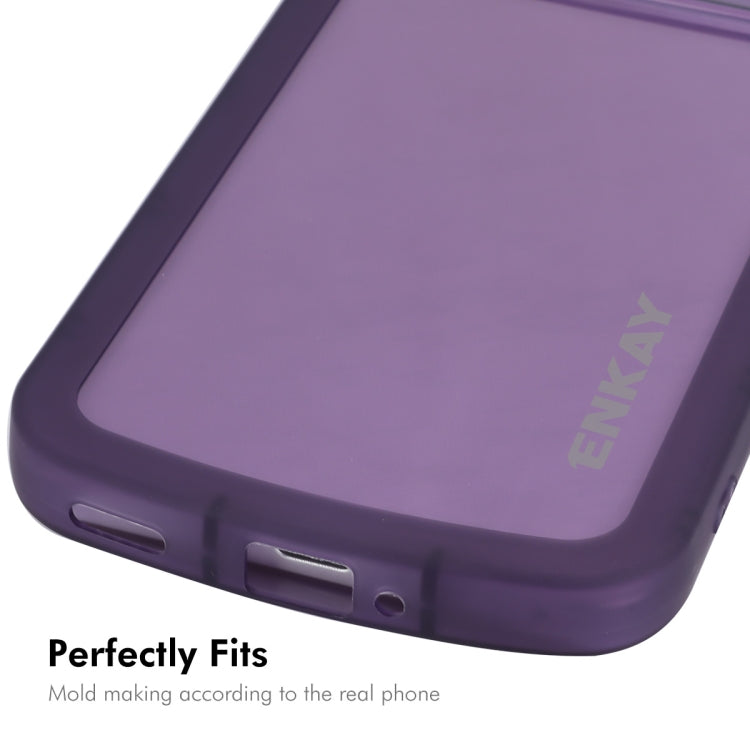 For Redmi K70E ENKAY Hat-Prince Translucent Matte TPU Shockproof Phone Case(White)