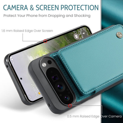 For Google Pixel 9 Pro XL CaseMe C22 Card Slots Holder RFID Anti-theft Phone Case(Green)