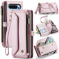 For Google Pixel 9 Pro XL / 10 Pro XL CaseMe C36 Card Slots Zipper Wallet RFID Anti-theft Leather Phone Case(Pink)