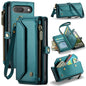 For Google  Pixel 10 / 10 Pro / 9 CaseMe C36 Card Slots Zipper Wallet RFID Anti-theft Leather Phone Case(Green)