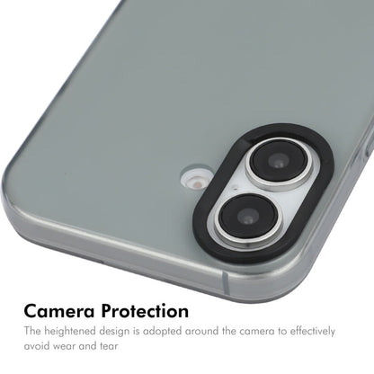 For iPhone 16 ENKAY Hat-Prince Translucent Matte TPU Phone Case + 9H Big Arc Edge Film(Grey)