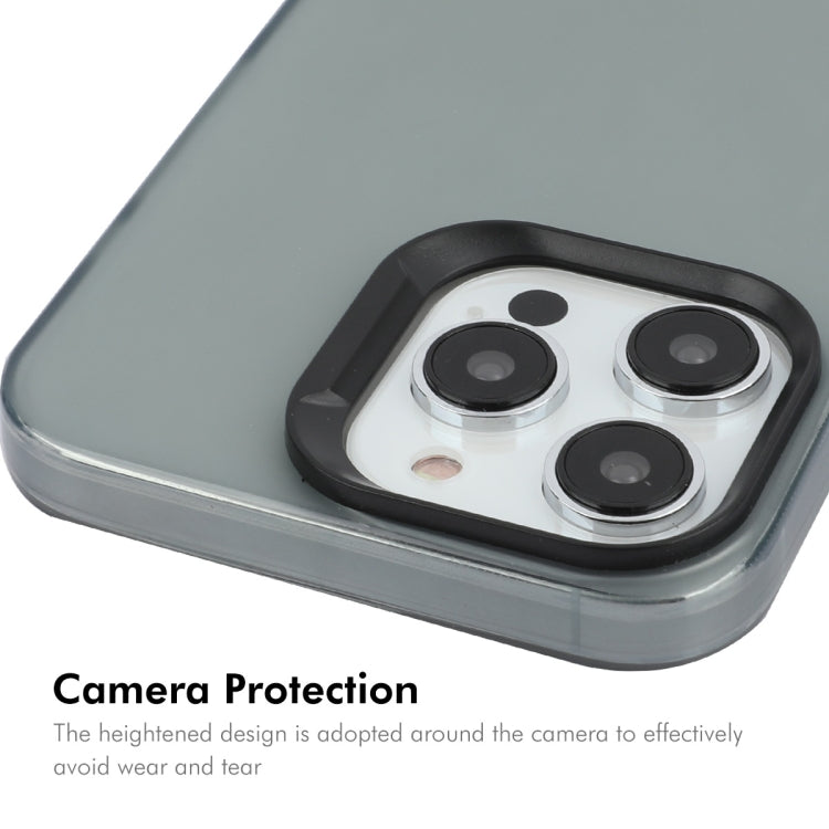 Pour iPhone 15 Pro, coque de téléphone en TPU mat translucide ENKAY Hat-Prince + film de protection 9H à bords incurvés (blanc)