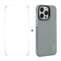 Pour iPhone 15 Pro, coque de téléphone ENKAY Hat-Prince translucide mate en TPU + film de protection 9H à bords incurvés (gris)