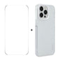 For iPhone 14 Pro ENKAY Hat-Prince Translucent Matte TPU Phone Case + 9H Big Arc Edge Film(White)