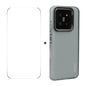 For Xiaomi 14 ENKAY Hat-Prince Translucent Matte TPU Soft Phone Case + 9H Big Arc Edge Film(Grey)