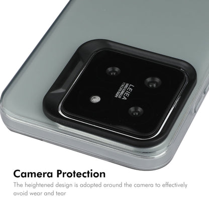 For Xiaomi 14 ENKAY Hat-Prince Translucent Matte TPU Soft Phone Case + 9H Big Arc Edge Film(Grey)
