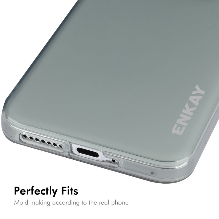 For Xiaomi 14 Pro ENKAY Hat-Prince Translucent Matte TPU Phone Case + 3D Hot Bending Film(White)